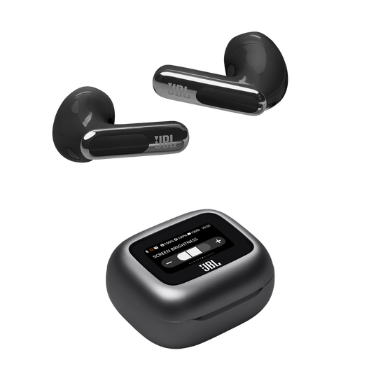 JBL Live Flex 3 - Black - True wireless noise-cancelling open-stick earbuds - Detailshot 6